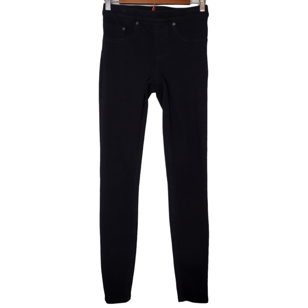 Spanx Women's Black Pull On Low Rise Yoga Casual Leggings Size S/P